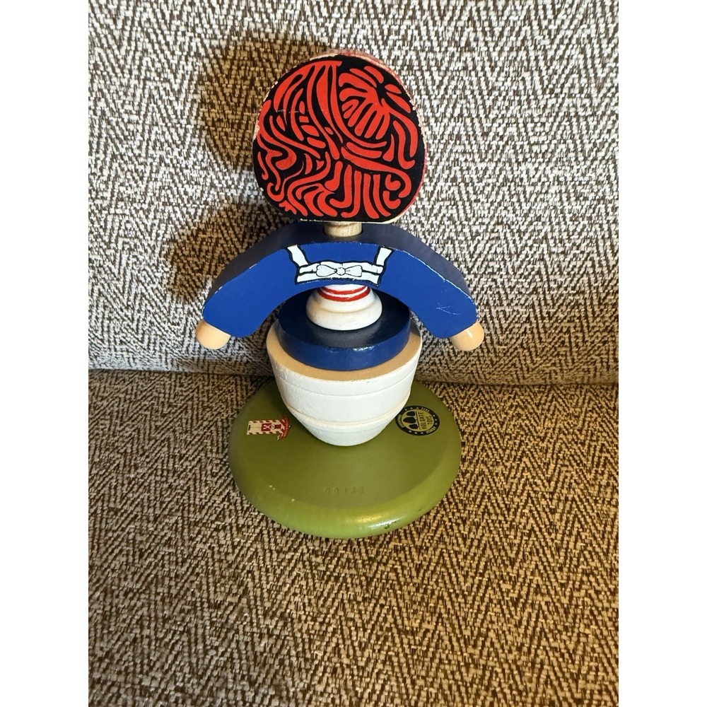 Holgate Toy Town Museum 2008 Signed Raggedy Ann Wooden Toy Joni Gauelle‎ - Picture 5 of 6